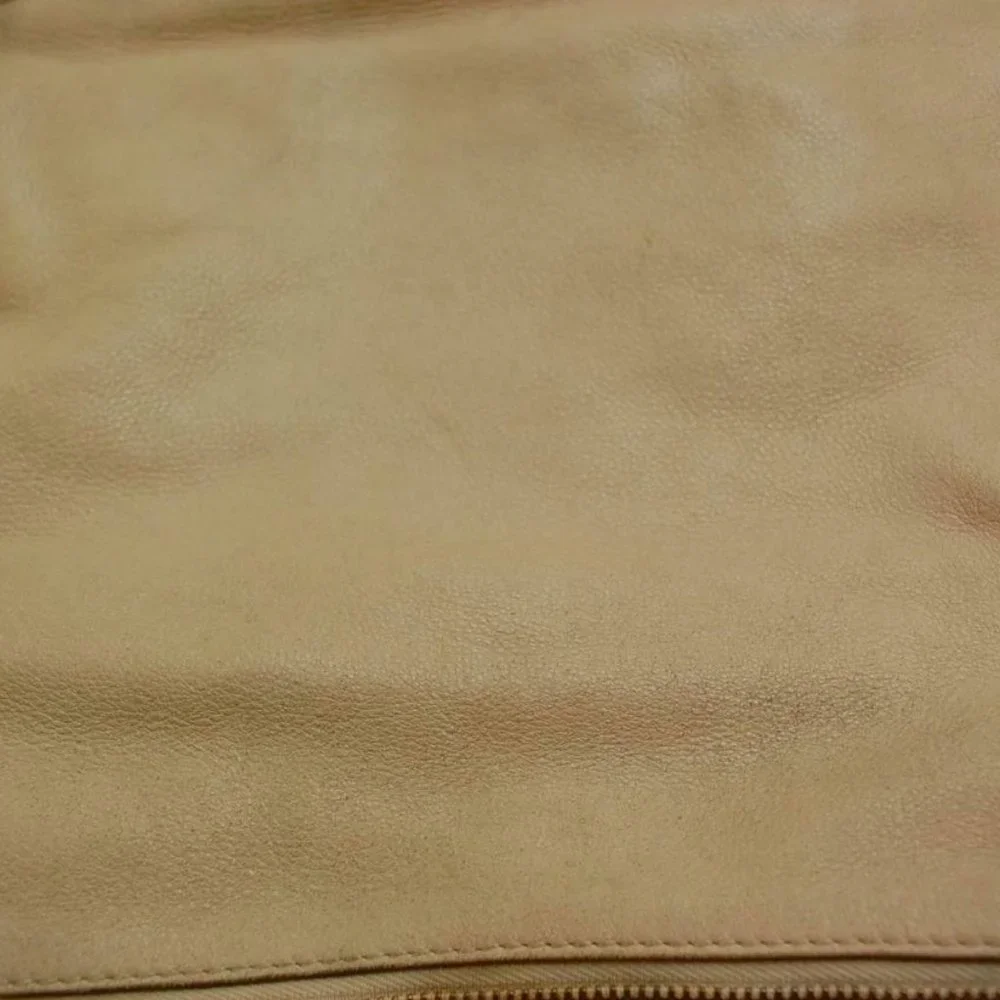 Auth Chloe Marcie Large Shoulder Bag Leather Ivory